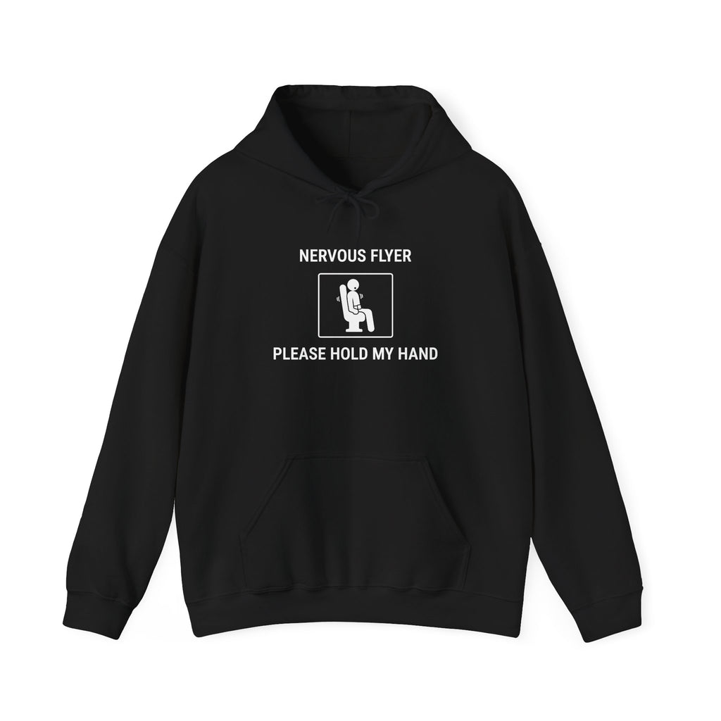 Nervous Flyer Please Hold My Hand - Hoodie drôle de voyage