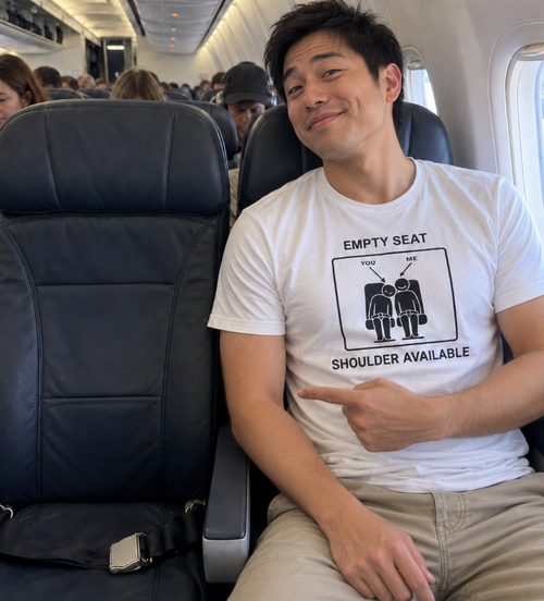 Empty Seat Shoulder Available - T-shirt drôle de voyage
