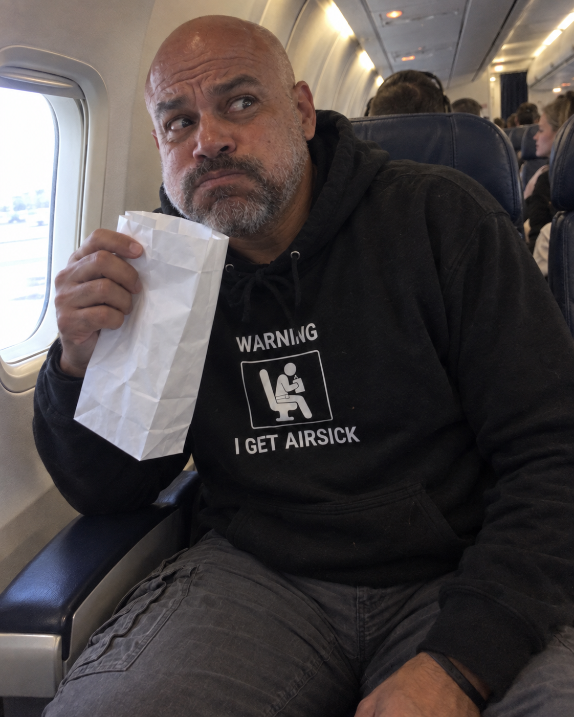 Warning I Get Airsick - Hoodie drôle de voyage
