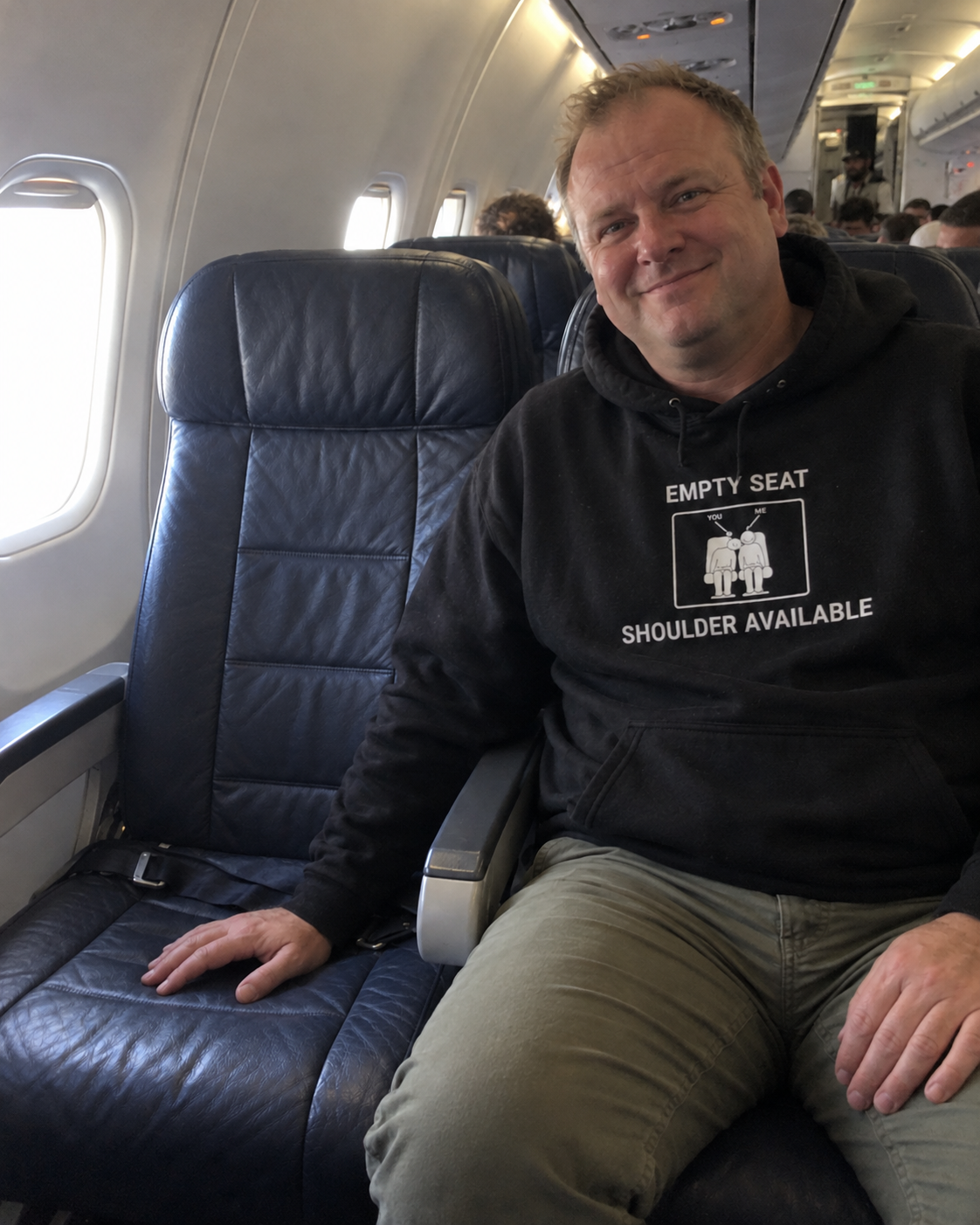 Empty Seat Shoulder Available - Hoodie drôle de voyage