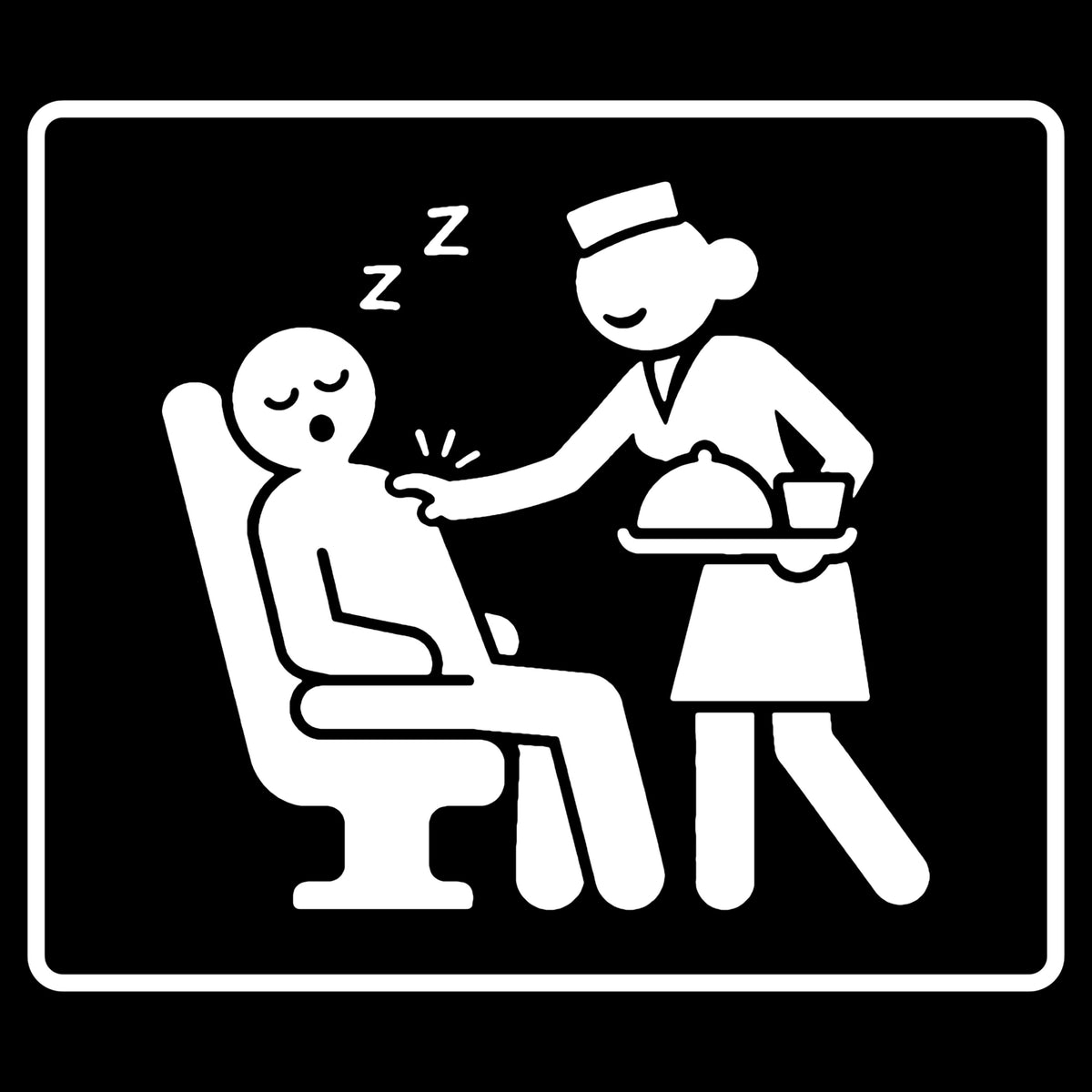 Wake Me for Meal Service - Hoodie drôle de voyage