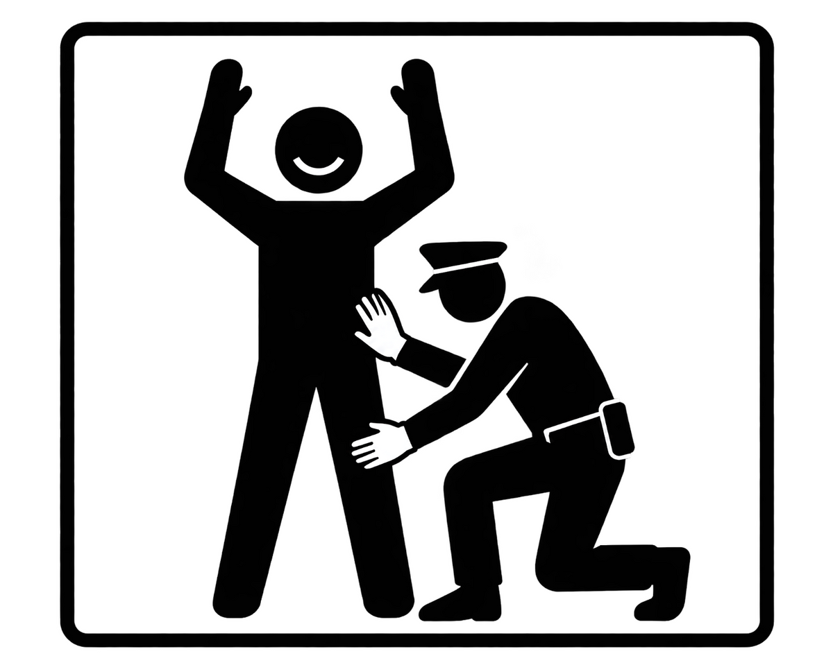 Palpation autorisée - T-shirt drôle contrôle de sécurité