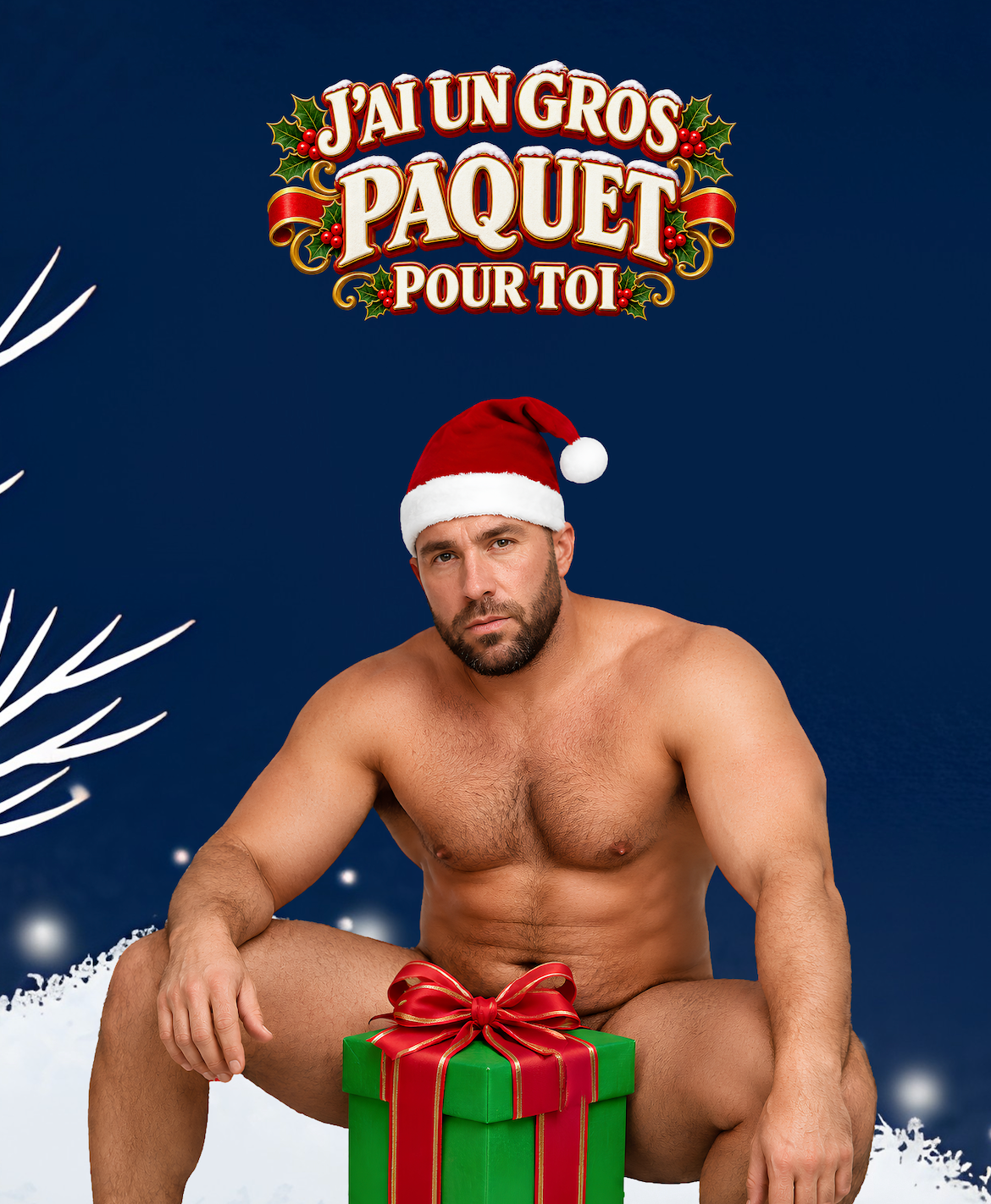 J’ai un gros paquet pour toi - T-shirt drôle Père Noël