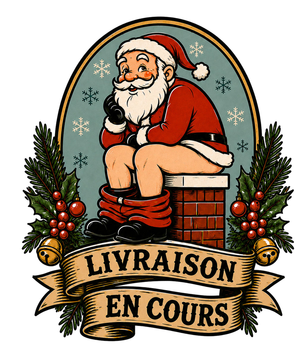 Livraison en cours - T-shirt drôle Père Noël