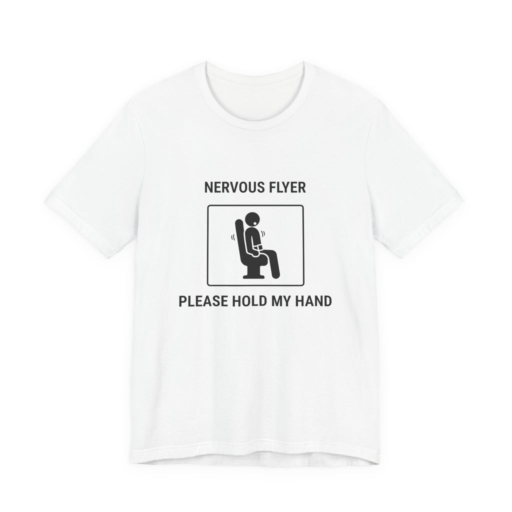Nervous Flyer Please Hold My Hand - T-shirt drôle de voyage