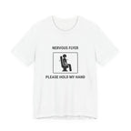 Nervous Flyer Please Hold My Hand - T-shirt drôle de voyage