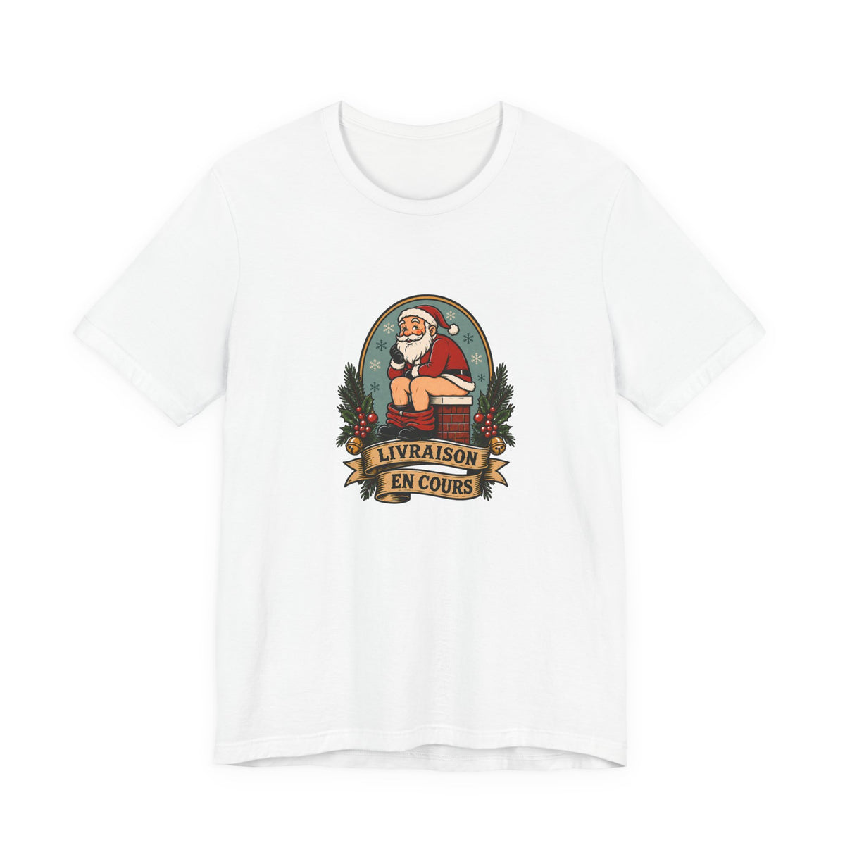 Livraison en cours - T-shirt drôle Père Noël