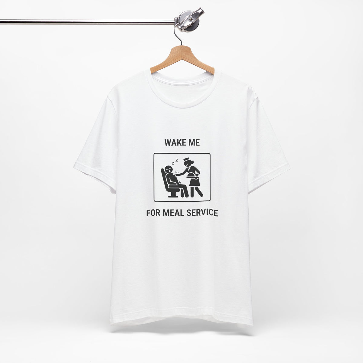 Wake Me for Meal Service - T-shirt drôle de voyage